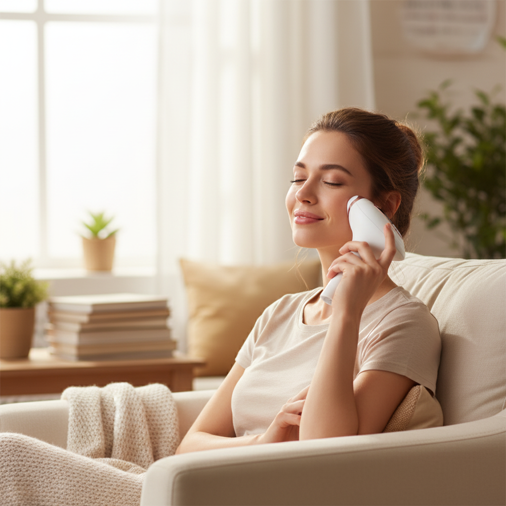 Epilator IPL TrustTech 3 Moduri Epilare Definitiva -Rejuvenare-Reducere Acnee, Racire cu gheata