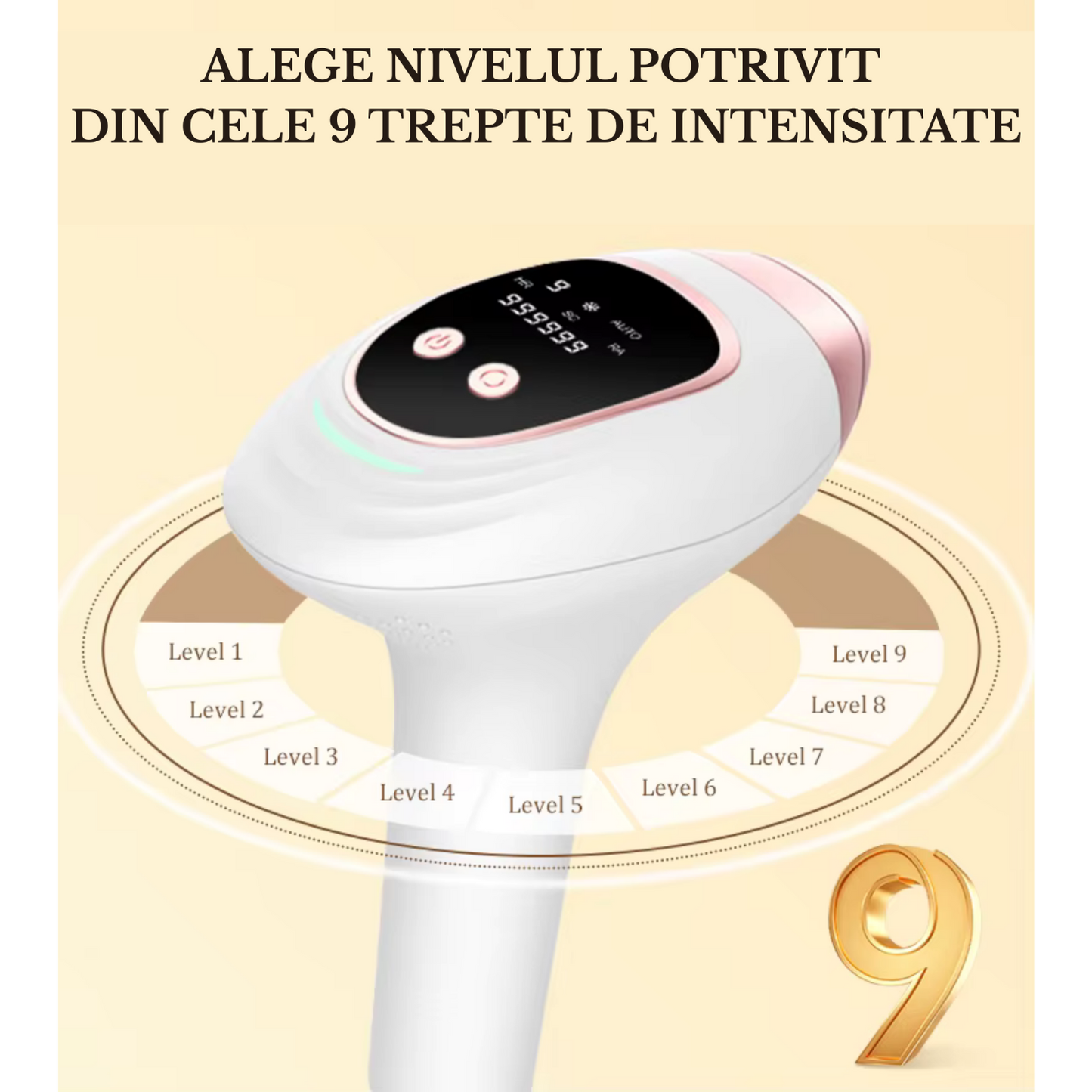 Epilator IPL TrustTech 3 Moduri Epilare Definitiva -Rejuvenare-Reducere Acnee, Racire cu gheata