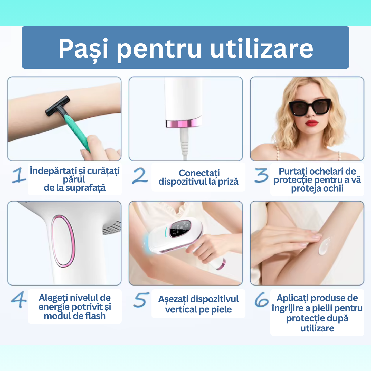 Epilator IPL TrustTech Ice Cooling  epilare definitiva fara durere