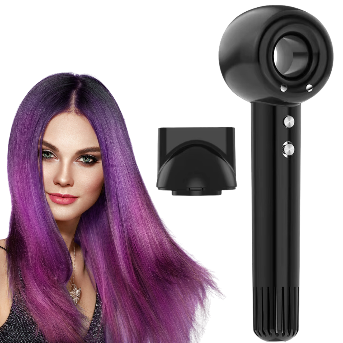 Uscator de par profesional silentios cu ioni negativi de la TrustTech Anti-Frizz