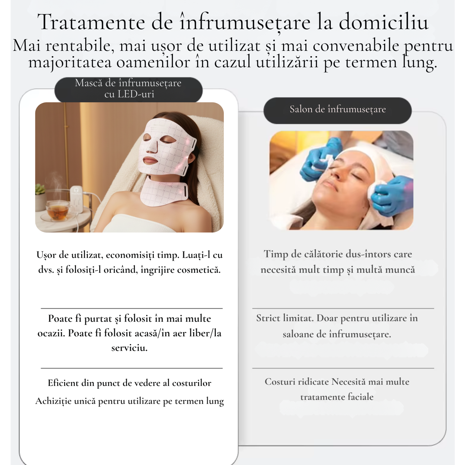 Masca faciala LED fotonica 7 culori pentru fata si gat incarcator TrustTech Inclus