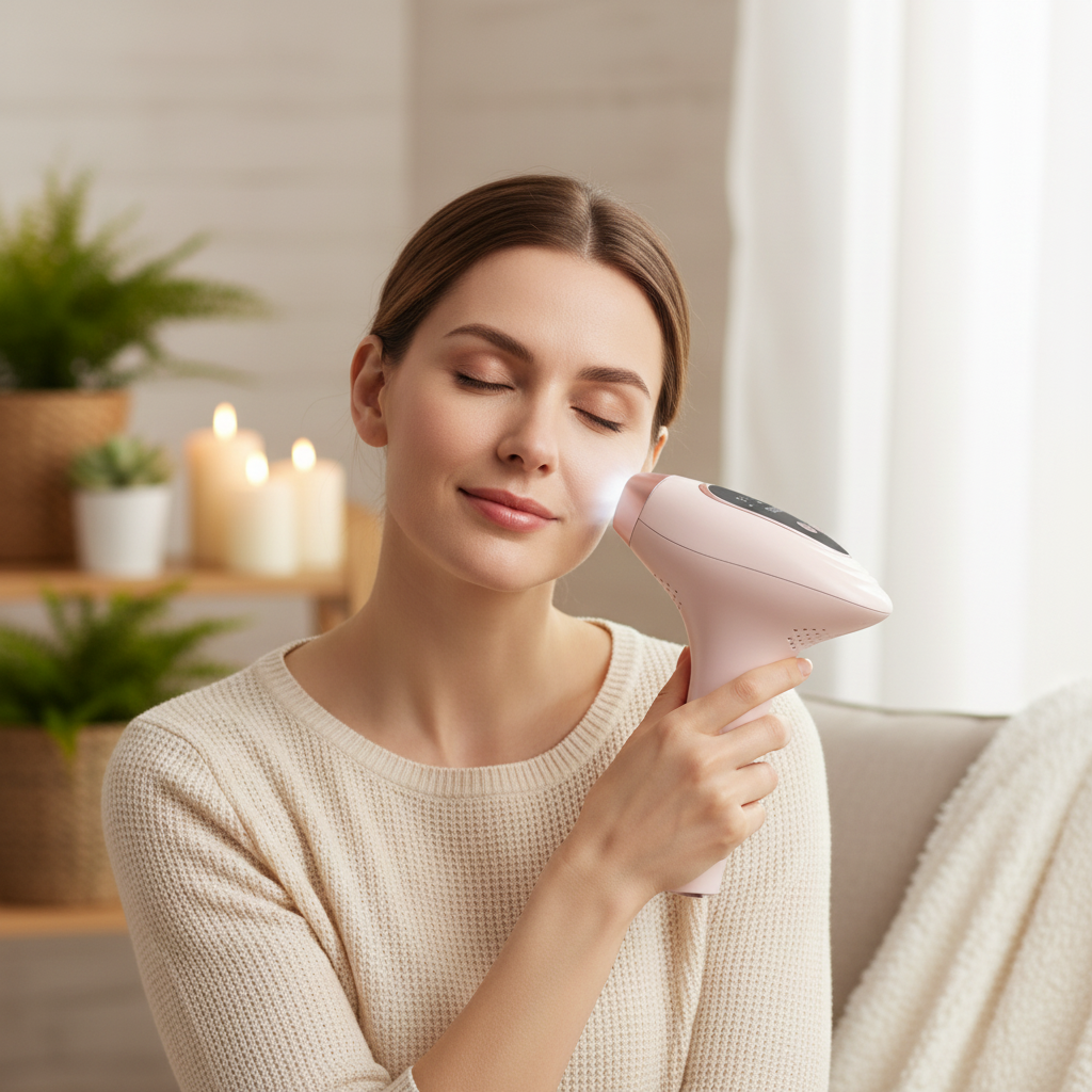 Epilator IPL TrustTech 3 Moduri Epilare Definitiva -Rejuvenare-Reducere Acnee, Racire cu gheata