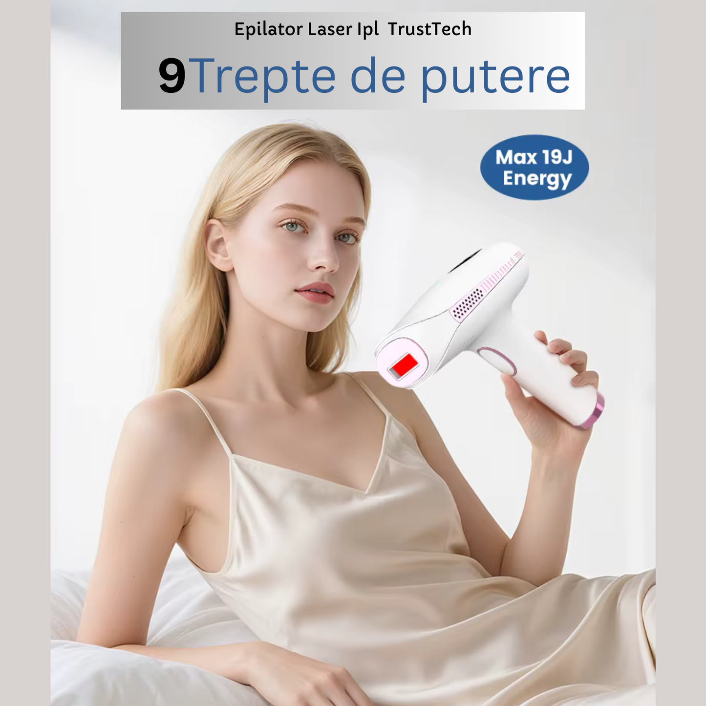 Epilator IPL TrustTech Ice Cooling  epilare definitiva fara durere