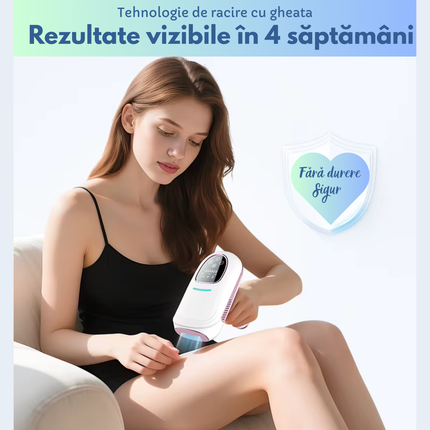 Epilator IPL TrustTech Ice Cooling  epilare definitiva fara durere