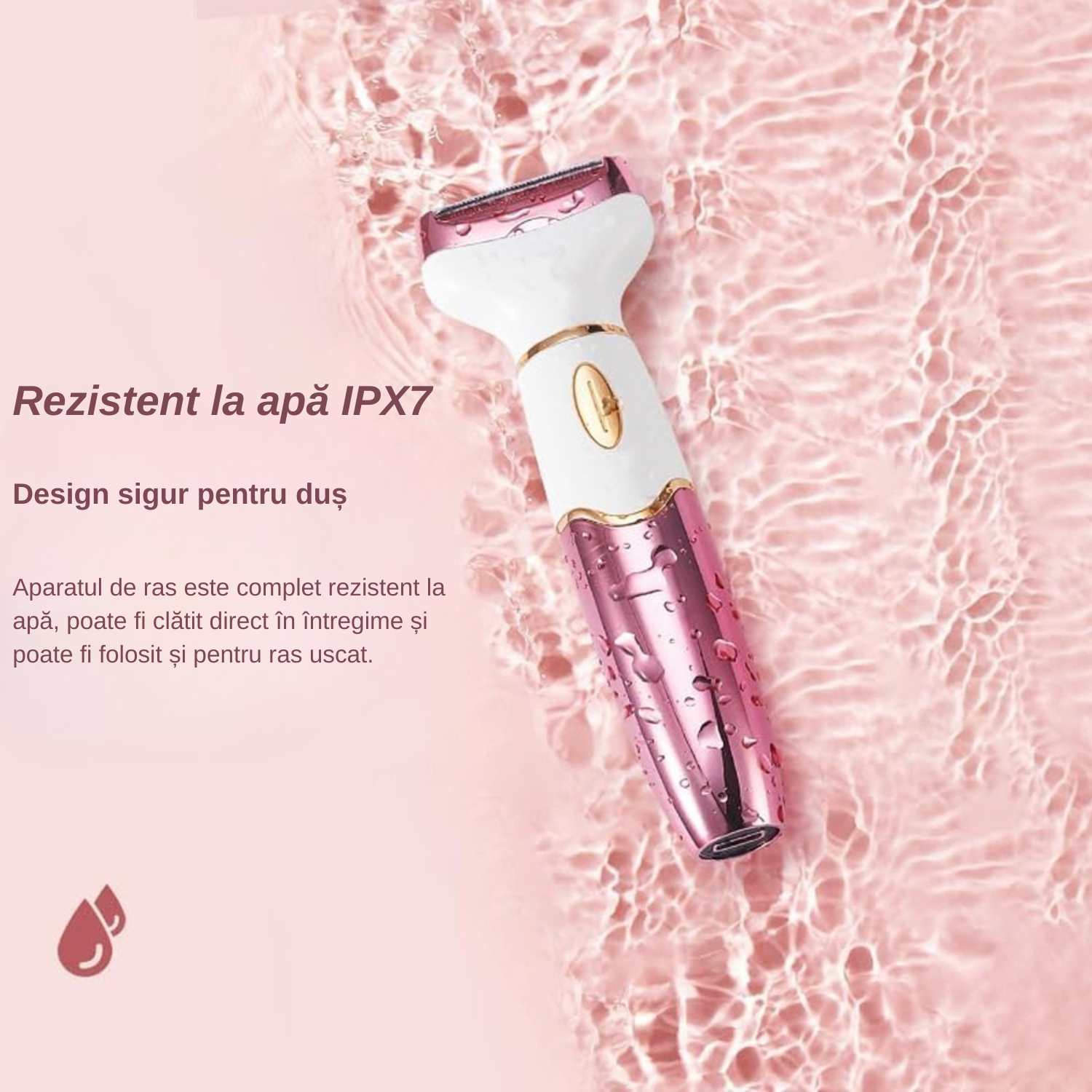 Aparat de Ras Electric TrustTech Femei, Epilator Corporal Umed / Uscat