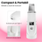 Scrubber Curatat piele Ultrasonic 4-in-1 TrustTech cu ionizare si EMS– Spatula Profesionala pentru Curatare Faciala