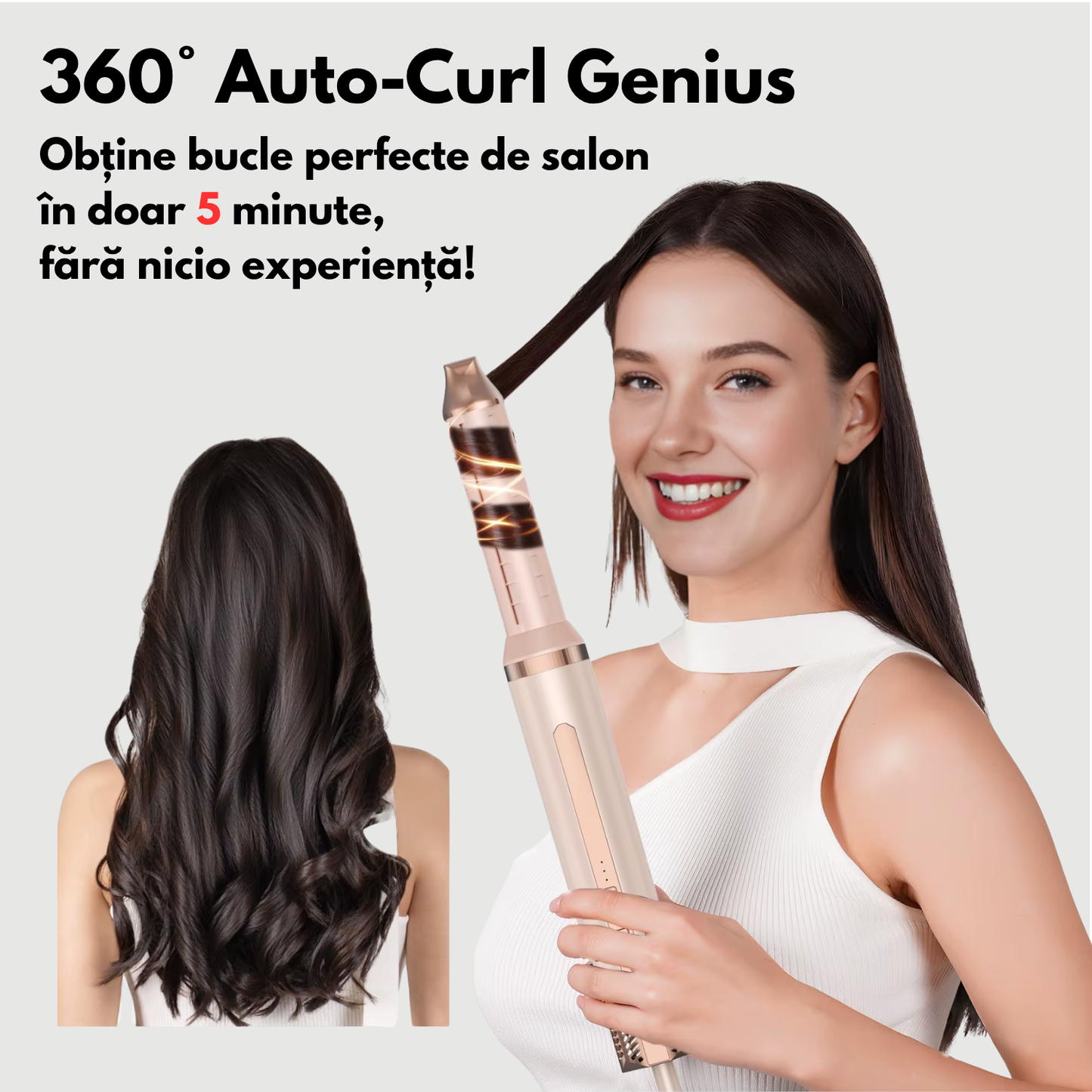 Perie electrică și uscător păr 6in1 TrustTech