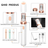 Miniepilator si Shaver TrustTech 2 in 1, mini epilator facial si corporal, pentru puf facial, zona bikinilor, brate, picioare si retusuri rapide 2 capete, IPX7 waterproof, reincarcabil USB Type-C, 350mAh, 60 min autonomie, Alb