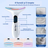 Aparat masaj gat si fata anti-aging HY38 de la TrustTech, lifting & tonifiere, 4 moduri, 3 trepte intensitate, incalzire 40–45°C, lumina LED rosu/albastru/mov, baterie 500mAh, incarcare USB, ABS incarcator inclus