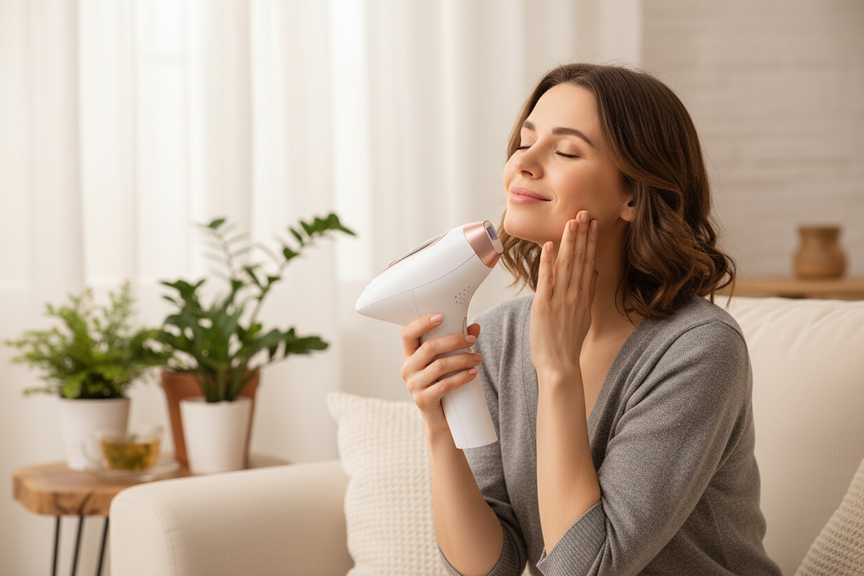 Epilator IPL TrustTech 3 Moduri Epilare Definitiva -Rejuvenare-Reducere Acnee, Racire cu gheata