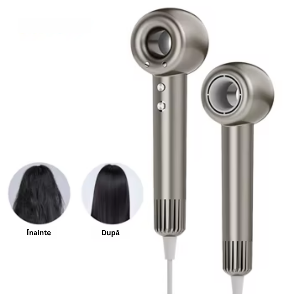 Uscator de par profesional silentios cu ioni negativi de la TrustTech Anti-Frizz