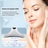 Aparat masaj gat si fata anti-aging HY38 de la TrustTech, lifting & tonifiere, 4 moduri, 3 trepte intensitate, incalzire 40–45°C, lumina LED rosu/albastru/mov, baterie 500mAh, incarcare USB, ABS incarcator inclus