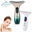 Aparat masaj gat si fata anti-aging HY38 de la TrustTech, lifting & tonifiere, 4 moduri, 3 trepte intensitate, incalzire 40–45°C, lumina LED rosu/albastru/mov, baterie 500mAh, incarcare USB, ABS incarcator inclus